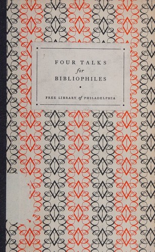 Cover for Four talks for bibliophiles
