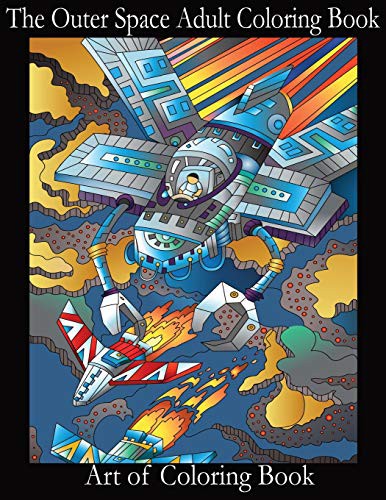 Cover for The Outer Space Adult Coloring Book