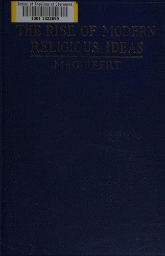 Cover for The rise of modern religious ideas.