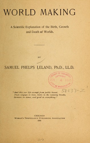 Cover for World making