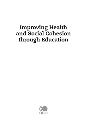 Cover for Improving health and social cohesion through education