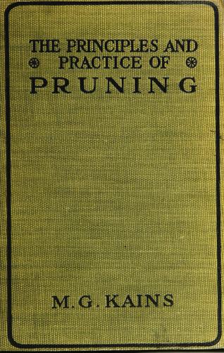 Cover for The principles and practice of pruning...