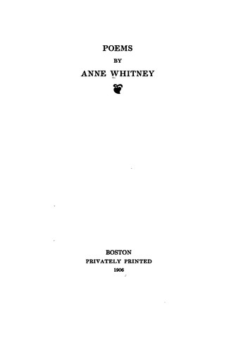 Cover for Poems
