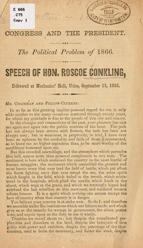 Cover for Congress and the President.