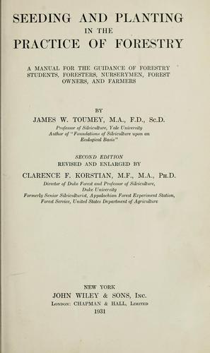 Cover for Seeding and planting in the practice of forestry