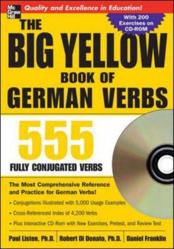 Cover for The Big Yellow Book of German Verbs (Book w/CD-ROM)