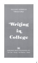 Cover for Writing in college