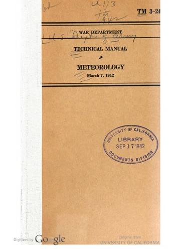 Cover for Meteorology