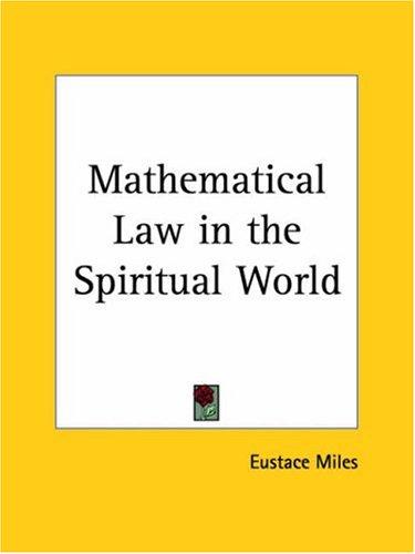 Cover for Mathematical Law in the Spiritual World