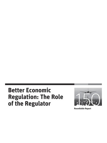Cover for Better economic regulation
