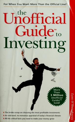 Cover for The unofficial guide to investing