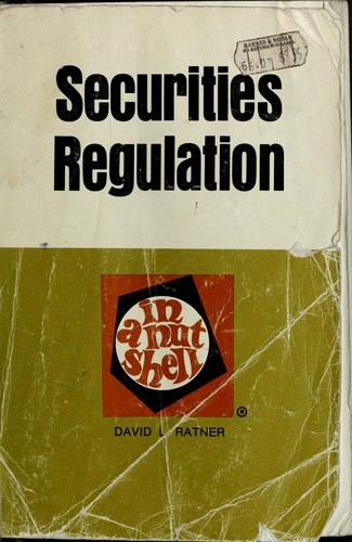 Cover for Securities regulation in a nutshell