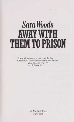 Cover for Away with them to prison