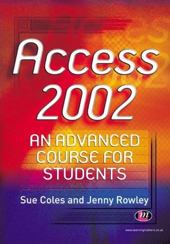 Cover for Access 2002