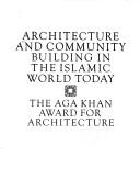 Cover for Architecture and community