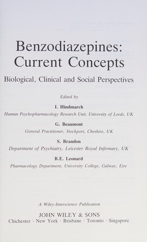 Cover for Benzodiazepines
