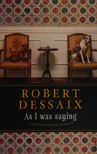 Cover for As I Was Saying