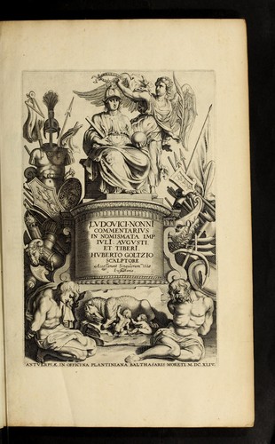 Cover for Ludovici NonnI Commentarius in Nomismta imp. Iuli., Augusti et TiberI