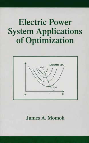 Cover for Electric power system applications of optimization