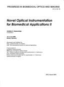 Cover for Novel Optical Instrumentation for Biomedical Applications II