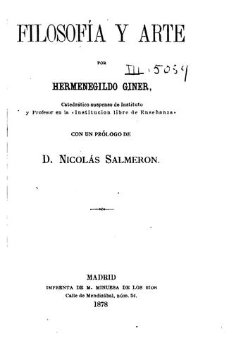 Cover for Filosofía y arte