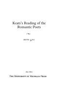 Cover for Keats's reading of the romantic poets