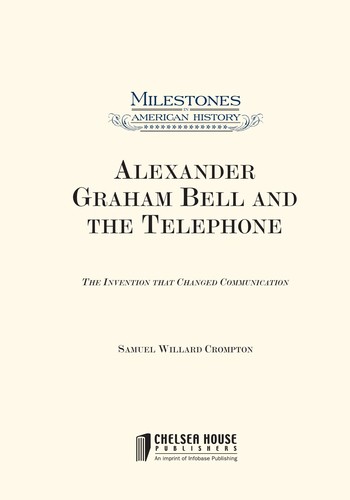 Cover for Alexander Graham Bell and the telephone