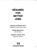 Cover for Resumes for Better Jobs