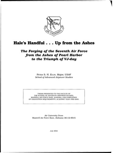 Cover for Hale's Handful... Up From The Ashes