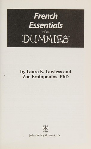 Cover for French essentials for dummies