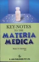 Cover for Key-Notes to the Materia Medica