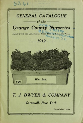 Cover for General catalogue of the Orange County Nurseries