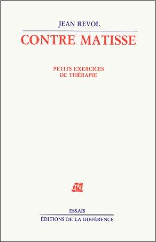 Cover for Contre Matisse