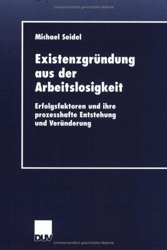 Cover for Existenzgründung aus der Arbeitslosigkeit.
