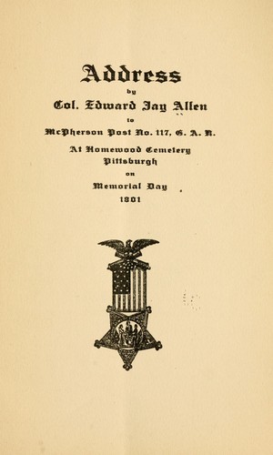 Cover for Address...