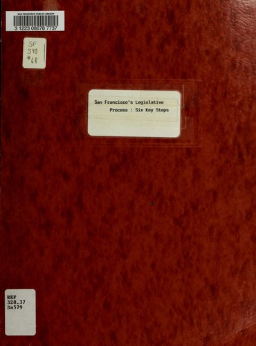 Cover for San Francisco's legislative process