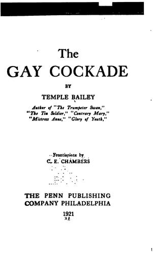 Cover for The gay cockade