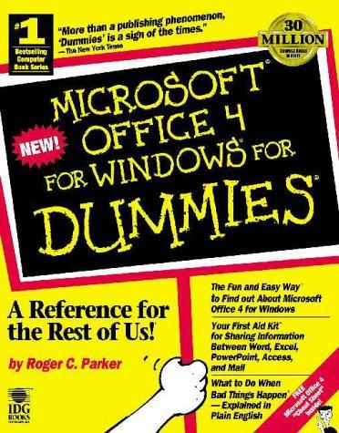 Cover for Microsoft Office 4 for Windows for dummies