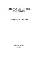Cover for The voice of the thunder