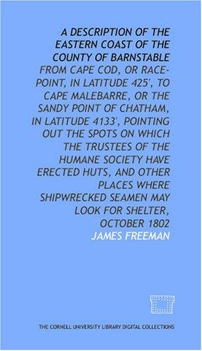 Cover for A Description of the eastern coast of the county of Barnstable