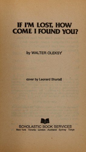 Cover for If I'm lost, how come I found you?