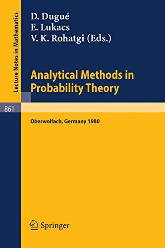 Cover for Analytical Methods in Probability Theory