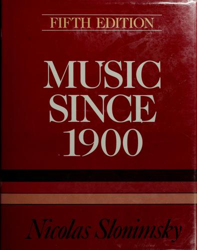 Cover for Music since 1900