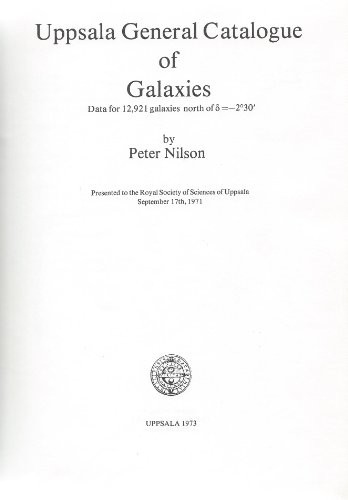 Cover for Uppsala general catalogue of galaxies