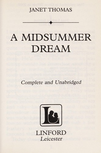 Cover for A midsummer dream