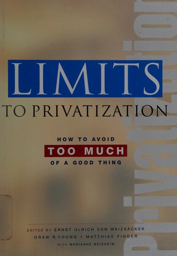 Cover for Limits to privatization