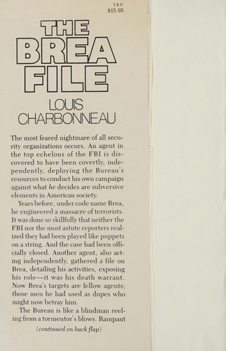 Cover for The Brea file