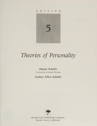 Cover for Theories of personality