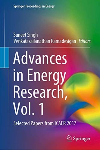 Cover for Advances in Energy Research, Vol. 1