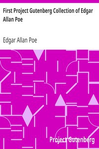 Cover for First Project Gutenberg Collection of Edgar Allan Poe